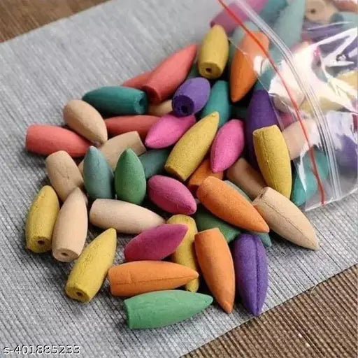 Colorful handcrafted backflow decorative incense holder, designed to hold 251 incense cones, suitable for home dcor