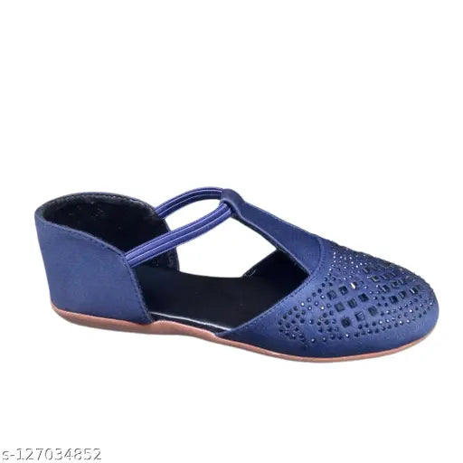 Synthetic ballet flats for women & girls, embellished with a contemporary design, slip-on style from Ballyfeet
