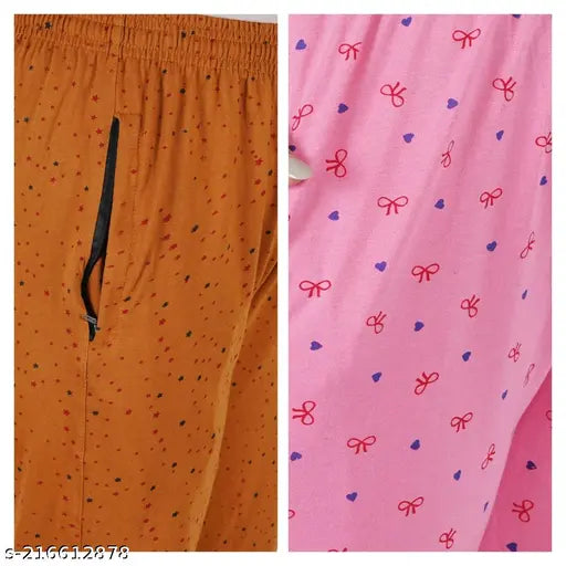 Women's lower track pyjamas, pink with pockets and zip closure