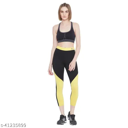 High-quality cotton blend women's sports legging for yoga, breathable and advanced stretch for comfort and performance