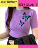 Agile Elegant Girls Striped Cotton Sweatshirt - Variety of sizes from 9-15 years, Indo-Western fusion apparel for diverse occasions