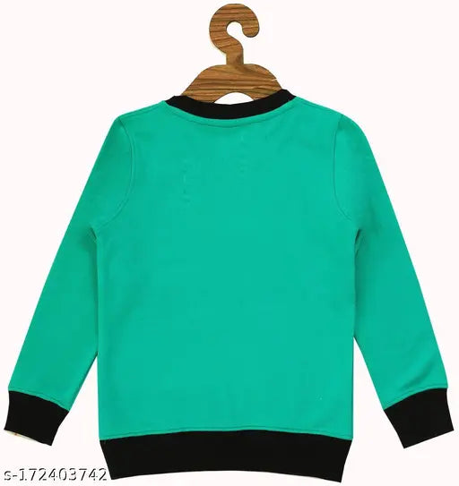 Woolen solid sweatshirt for girls aged 7-9 years, made in India