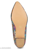 Synthetic print ballerinas, comfortable slip-on shoes for women, durable & stylish bellies shoes (IND sizes 3-8), Indian origin