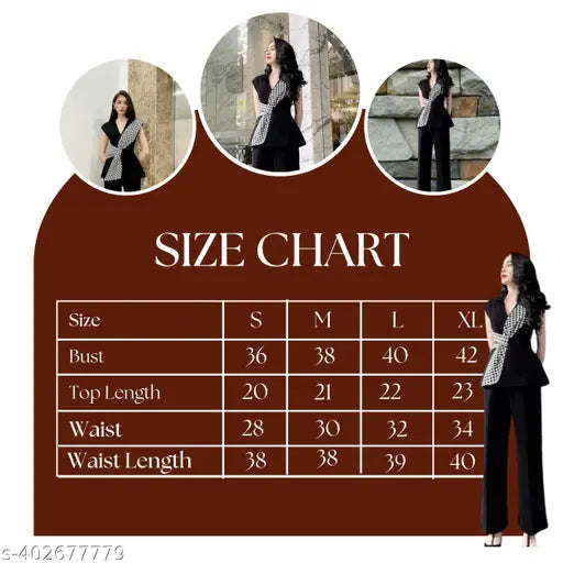 Classic graceful women's coord set, cotton blend solid dress set for office, printed v-neck top with bottom pant, long sleeves, India origin