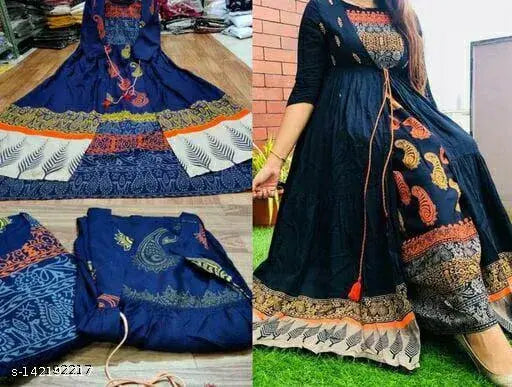 Women's rayon shrug kurta with paisley print, sleeveless design