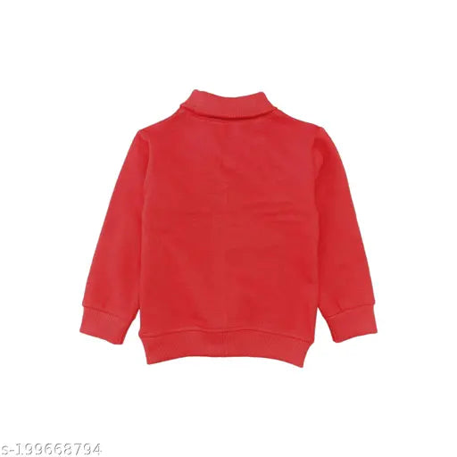 YUV Baby Boys & Girls Winter wear - Turtle neck Cotton Fleece T-shirt 220 GSM