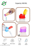 Kids yellow & red 500ML water bottle - durable, leak-proof, and BPA-free for school hydration