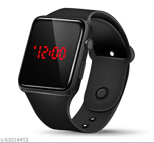 Goldenize digital day and date watch, square and rectangular display, kids stylish watches, boys and men pack of 2