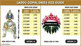 Original certified brass idol of Lord Gopal, 3D detailed, size guide available
