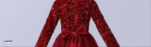 Red sequin embroidered net western wear full-length dress for girls (5-16 years), ready for parties or weddings, Indian origin