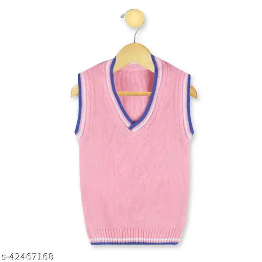 Multicolor acrylic sweaters pack, breathable, cozy, fun, bold - boys winter wear vest set (3pcs) from Knitco, India