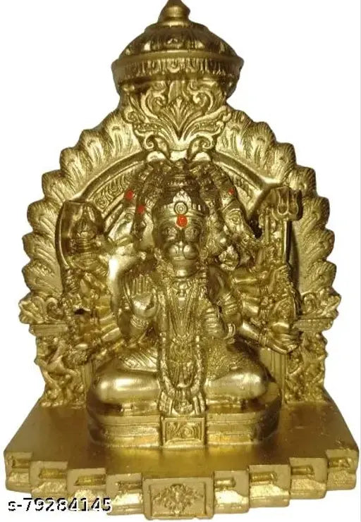 5 FACE HANUMAN / PANCHAMUGI HANUMAN / ANJANEYA / MARUTHI IDOL -13 CM HEIGHT