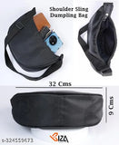 Black and olive BIZA Collection sling bag with shoulder strap