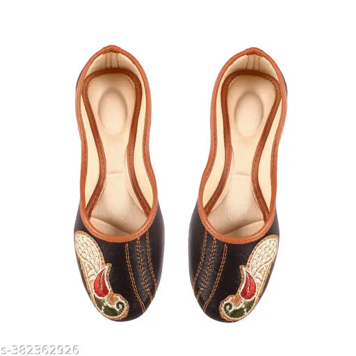 Synthetic leather embellished mules by Women Designing Bally - India, size options: IND-5, IND-9, IND-10