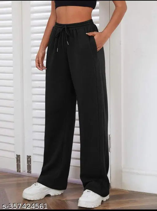 Black jogger pants, cotton material