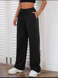 Black jogger pants, cotton material