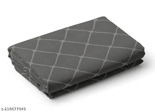 Plain Solid Box bedsheet for Double Bed With Two Pillow Covers Queen Size - 90*100 Inches
