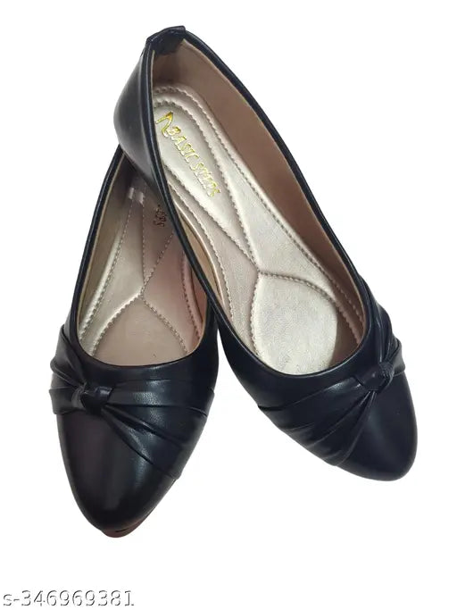 Patent leather slip-on ballerinas for women - BasicSteps Women Belleis in solid style, ideal for casual wear and long-lasting comfort (IND-4, IND-5, IND-6, IND-7, IND-8), Made in India