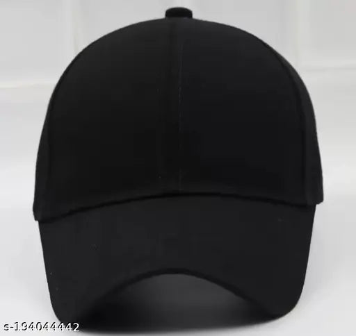 Adjustable cotton baseball cap for kids (boys/girls), solid design, comfortable casual wear, made in India