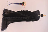 Black, heavy georgette saree with blouse