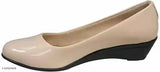 Synthetic leather girls' casual bellies, solid pattern, India-origin clothing with closed back
