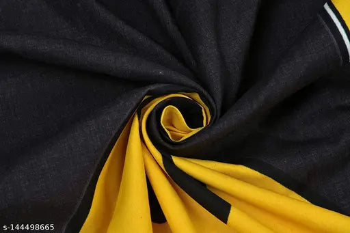 Madhu Textile 220 TC soft black bedsheet with two matching pillow covers, pack of 1 for 90x90 inch bed, size 16x26 inches
