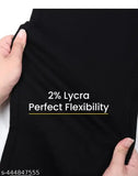 Mens regular slim fit mid rise black jeans, cotton material