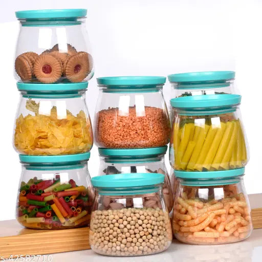 Blue plastic air-tight storage container for dry goods like coffee, tea, sugar or spices. Contains 900ML