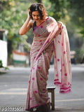 Printed sari with matching blouse, cotton fabric