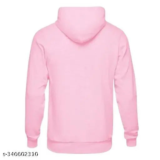 Smash Printed Stylish Unisex Hooded Sweatshirt (Pink)