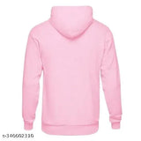 Smash Printed Stylish Unisex Hooded Sweatshirt (Pink)