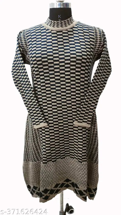Woolen anarkali kurta