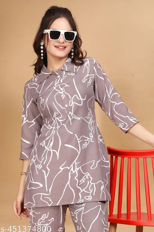 Cotton madhav women and girls top and bottom set, short-sleeved Indian attire for M, L, XL, XXL sizes