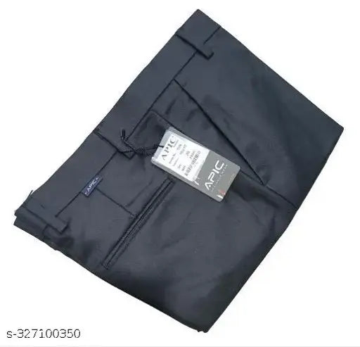 Cotton blend solid-colored formal trousers for men - 30, 32, 34, 36 inch sizes, made in India