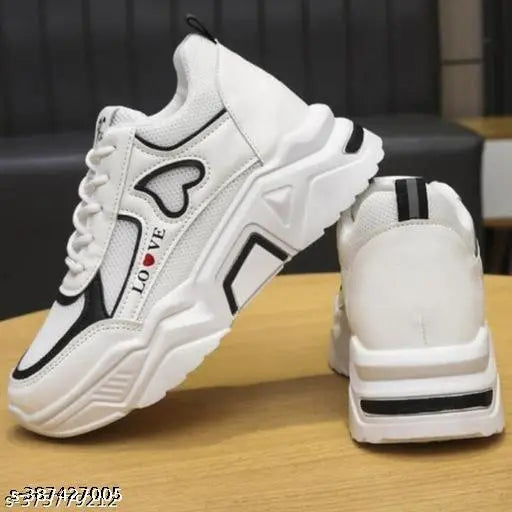 Peach printed PVC/PU sneakers for women and kids, stylish fashion footwear with bounce back sole, skin-friendly material, available in various colors and sizes. Made in India