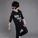 Boys Typography, Printed Cotton Blend Regular T Shirt