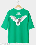 Cotton "RISE AGAIN" Motivational Half-Sleeve Tee, short sleeves, inspiring printed design. Perfect for men's fashion and fitness wear. Made in India