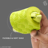 Yellow neon green sandals by ONYC for flexible and soft feet