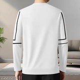 Men's regular fit printed round neck t-shirt, pure cotton, full sleeves - 100% cotton, soft touch feeling, ultra-comfortable for everyday wear, style up with denim and sneakers, India origin