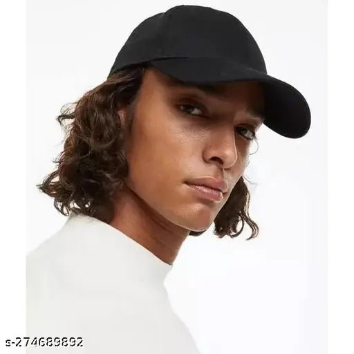 Solid cotton unisex baseball cap, comfortable for all, made in India