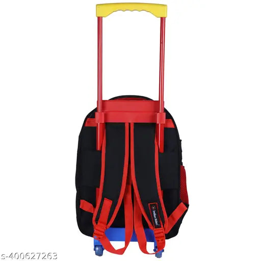 Multicolor Indian Riders SPIDER School Kids Waterproof Trolley Bag, 30 L, with three zipper compartments. Perfect for school essentials and travel