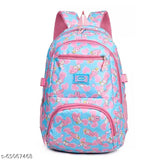 Sky blue Tinytot backpack, 26L capacity, water-resistant, stylish and trendy for girls/women travel or school use, free size (30x40cm), made in India