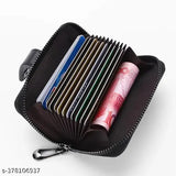 Leather net small wallte for men & women cardholder, stylish accessory from India