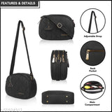 Marrazzi men's handbag, black leather zip closure