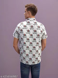 Dhanya 100% Cotton Mahakal printed Short Kurta/T-shirt for Men, suitable for any occasions, easy-to-wear button front, 100% cotton for comfort, made in India