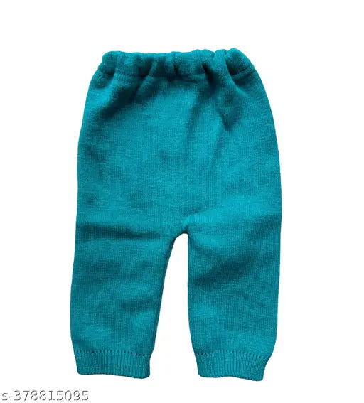 Wool newborn boy & girl winter set, printed net pattern, 4 pieces, Indian craftsmanship