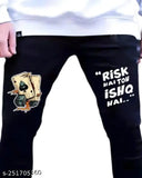 Elegant denim men's black jeans - high-quality, versatile, durable, machine washable, branded details, available in various sizes (e.g., 28, 30, 32, 34)