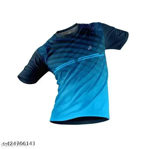 Unisex polyester sports jersey in solid color, suitable for men and women. Short sleeves, available in sizes XXS-XL. On model standing outdoors