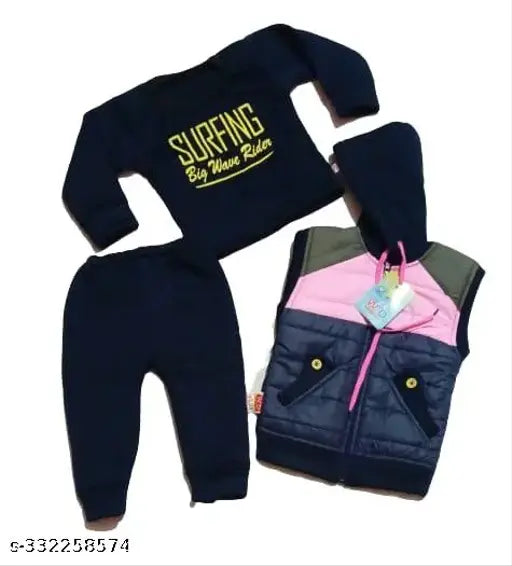 Baby Boys Party(Festive) Jacket Pant (Grey)