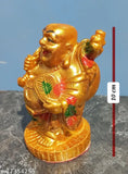 Unbreakable plastic Laughing Buddha statue, symbolizing wealth & prosperity, home decor or gift